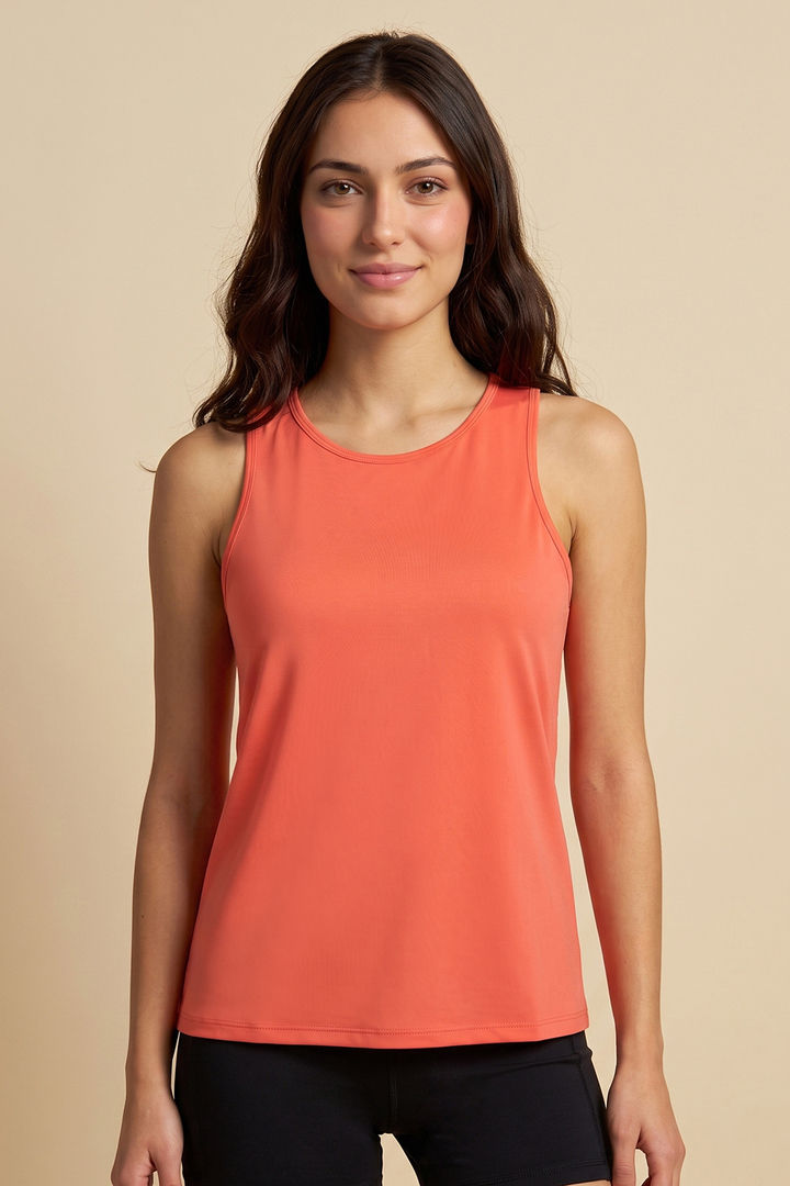 Zelocity Quick Dry Gym & Training Relaxed Tank Top - Ember Glow — image 2
